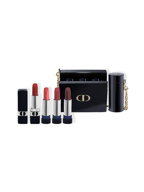 dior lippenstift-set tasche|rouge Dior minaudiere lipstick.